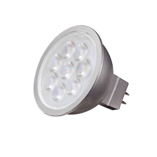 Satco 6.5W LED MR16 Bulb, 35W Inc. Retrofit, Dim, GU5.3, 450 lm, 12V, 2700K, Gray