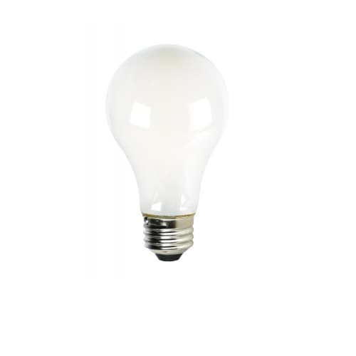 Satco 8W LED A19 Bulb, 60W Inc. Retrofit, Dim, E26, 800 lm, 120V, 2700K, Soft White