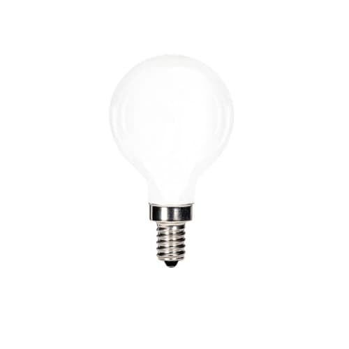Satco 4.5W LED G16 Bulb, 40W Inc. Retrofit, Dim, E12, 360 lm, 120V, 2700K, Soft White