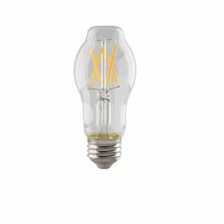 8W LED BT15 Bulb, 60W Inc. Retrofit, Dim, E26, 800 lm, 120V, 2700K, Clear