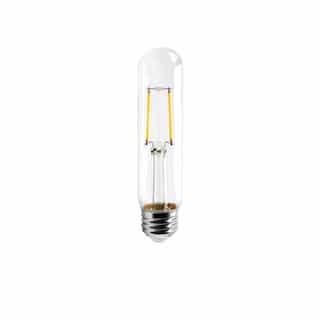 4.3W LED T10 Bulb, 40W Inc. Retrofit, Dim, E26, 350 lm, 120V, 3000K, Clear