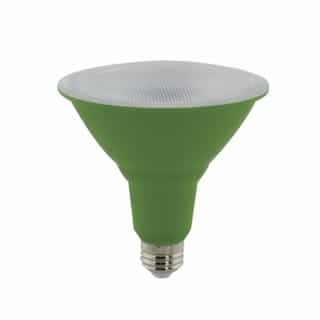 16W LED PAR38 Grow Bulb, E26, 1100 lm, 120V, 3500K, Green/White