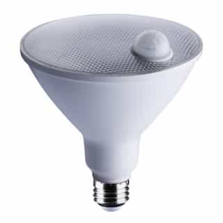 14W LED PAR38 Bulb w/ PIR Sensor, 1150lm, 90CRI, 120V, 3000K, White