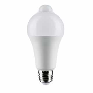 12W LED A19 Bulb w/ PIR Sensor, 1050lm, 90CRI, 120V, 3000K, White