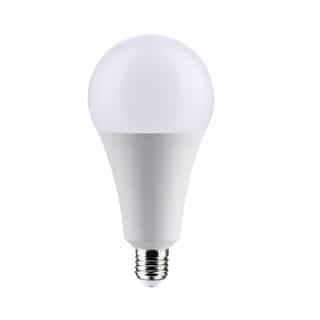 Satco 30W LED A25 Bulb, Non-Dimmable, E26, 3750 lm, 120V, 3000K, White