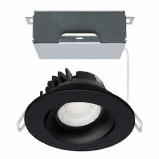 12W LED 3.5-in Round Gimbal Downlight w/RemoteDriver, SelectableCCT, B