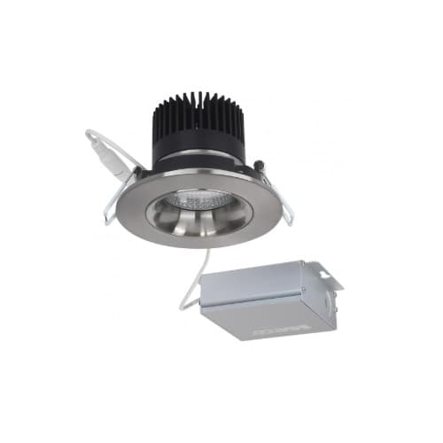 3.5-in 12W Direct-Wire LED Downlight, Gimbal, Dimmable, 840 lm, 120V, 3000K, Nickel