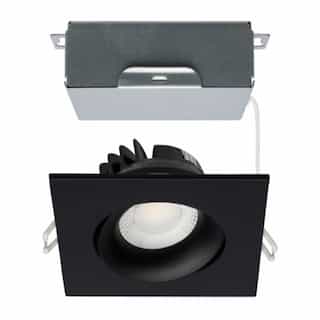 12W LED 3.5-in Square Gimbal Downlight w/RemoteDriver, SelectableCCT B