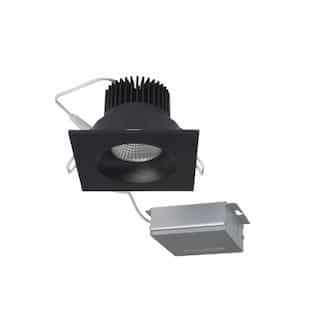 12W 3.5-in LED Direct Wire Downlight, 840 lm, 3000K, Black, Square