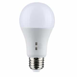 12W LED A19 Bulb, Medium Base, 90CRI, 120V, SelectableCCT, White