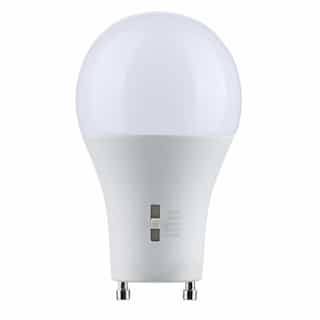 Satco 8.8W LED A19 Bulb, GU24 Base, 90CRI, 120V, SelectableCCT, White