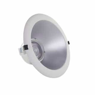 6-in 23W LED Commercial Downlight, 0-10V Dimmable, 1750 lm, CCT Selectable, Silver