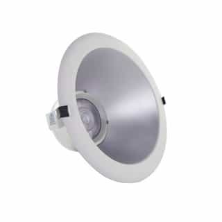 Satco 8-in 32W LED Commercial Downlight, 0-10V Dimmable, 2450 lm, CCT Selectable, Silver