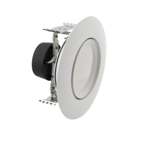 Satco 6-in 10.5W LED Gimbaled Recessed Downlight, Dimmable, 800 lm, 120V, Selectable CCT, White