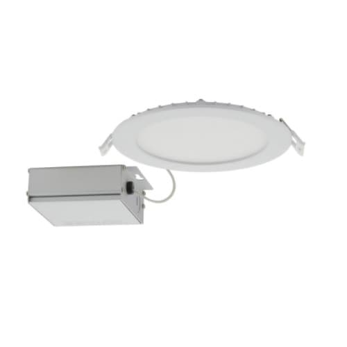 6-in 12W Round LED Downlight, Direct Wire, Edge-lit, CCT Selectable