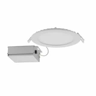 Satco 6-in 12W Round LED Downlight, Direct Wire, Edge-lit, CCT Selectable