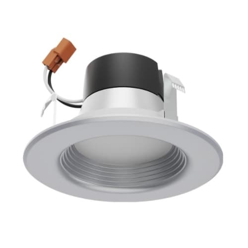 4-in 7W LED Downlight Retrofit, Dimmable, CCT Selectable, Brushed Nickel