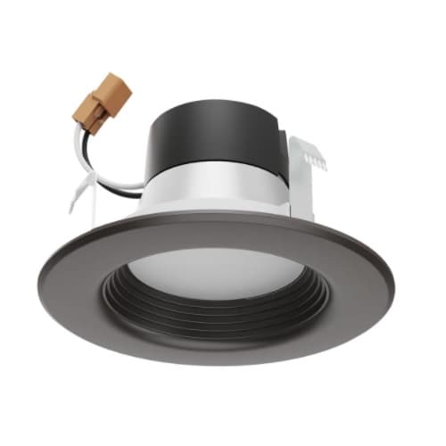 Satco 4-in 7W LED Downlight Retrofit, Dimmable, CCT Selectable, Bronze