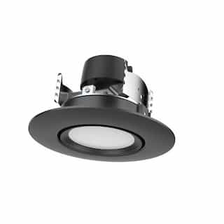 Satco 7.5W LED Retrofit Downlight, Gimbaled, Dimmable, 600 lm, 120V, Black