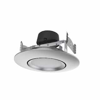 10.5W LED Retrofit Downlight, Gimbaled, Dimmable, 800 lm, 120V, Nickel