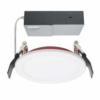 Satco 10W LED 4-in FR Round Downlight, Dim, 120V, SelectableCCT, White