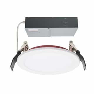 Satco 10W LED 4-in FR Round Downlight, Dim, 120V-277V SelectableCCT, White