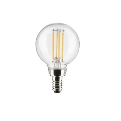 Satco 5.5W LED G16 Bulb, Dim, G16.5, 500 lm, 120V, 3000K