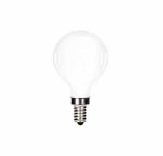 Satco 5.5W LED G16 Bulb, Dimmable, E12, 500 lm, 120V, 3000K, Frosted