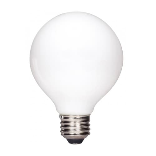 4.5W LED G25 Bulb, Dimmable, E26, 420 lm, 120V, 3000K, Frosted