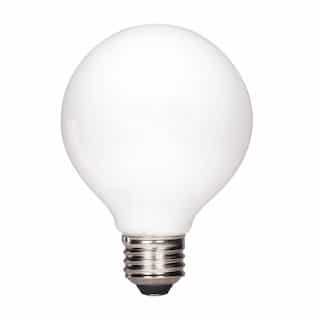 6.5W LED G25 Bulb, Dimmable, E26, 650 lm, 120V, 2700K, Frosted
