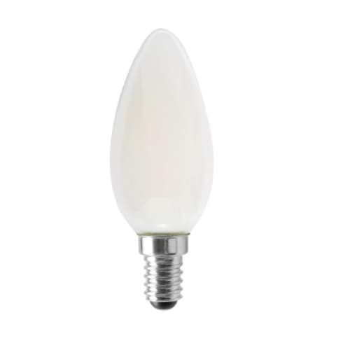 Satco 4.5W LED B11 Bulb, E14, Dimmable, 350 lm, 120V, Frosted, 3000K