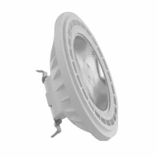 Satco 7W LED AR111 COB Floodlight Bulb, G53, 600 lm, 12V, 3000K, White