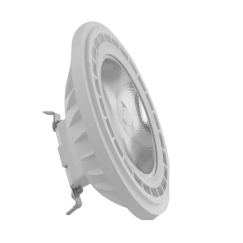 Satco 12W LED AR111 COB Floodlight Bulb, G53, 900 lm, 12V, 3000K, White