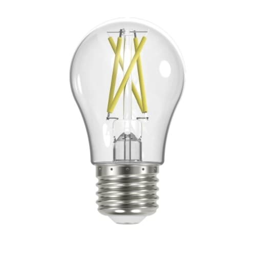 5W LED A15 Bulb, E26, Dimmable, 450 lm, 120V, Clear, 2700K