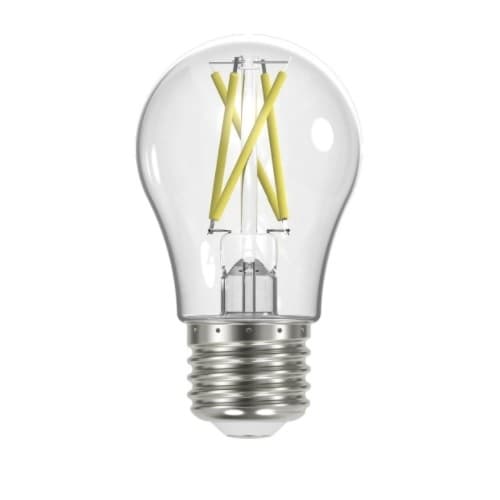 Satco 5W LED A15 Bulb, E26, Dimmable, 450 lm, 120V, Clear, 3000K