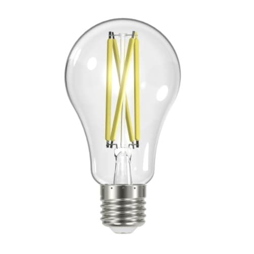 Satco 12.5W LED A19 Bulb, Dimmable, E26, 1500 lm, 120V, 3000K
