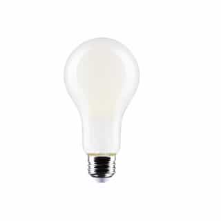 Satco 17W LED A21 Bulb, Dimmable, E26, 2000 lm, 120V, 5000K, Frosted