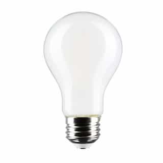 Satco 8W LED A19 Bulb, Medium Base, 90CRI, 120V, 2700K, Soft White, 4PK