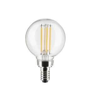 4W LED G16.5 Bulb, Dimmable, E12, 350 lm, 120V, 4000K, Clear