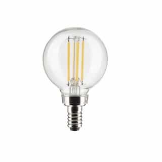 5.5W LED G16.5 Bulb, Dimmable, E12, 500 lm, 120V, 4000K, Clear