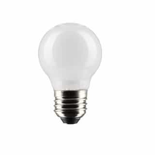 Satco 4.5W LED G16.5 Bulb, Dimmable, E26, 350 lm, 120V, 2700K, White