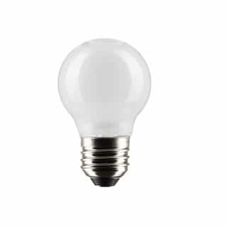 Satco 4.5W LED G16.5 Bulb, Dimmable, E26, 350 lm, 120V, 4000K, White