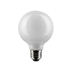 Satco 4.5W LED G25 Bulb, Dimmable, E26, 350 lm, 120V, 5000K, White
