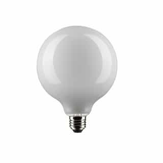 Satco 4.5W LED G40 Bulb, Dimmable, E26, 350 lm, 120V, 4000K, White