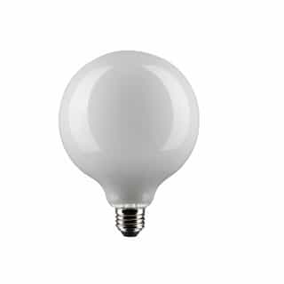 Satco 6W LED G40 Bulb, Dimmable, E26, 500 lm, 120V, 2700K, White