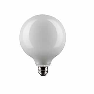 Satco 6W LED G40 Bulb, Dimmable, E26, 500 lm, 120V, 3000K, White
