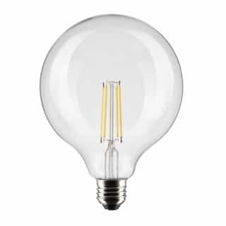 Satco 8W LED G40 Bulb, Dimmable, E26, 800 lm, 120V, 3000K, Clear