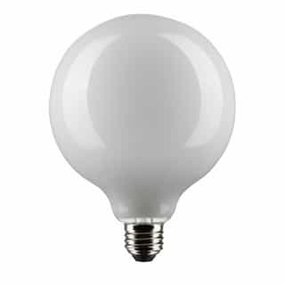 Satco 8W LED G40 Bulb, Dimmable, E26, 800 lm, 120V, 3000K, Frosted