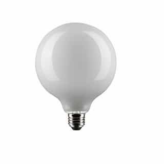 Satco 8W LED G40 Bulb, Dimmable, E26, 800 lm, 120V, 4000K, White