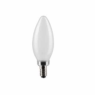 Satco 5.5W LED B11 Bulb, Dimmable, E12, 500 lm, 120V, 2700K, Frosted